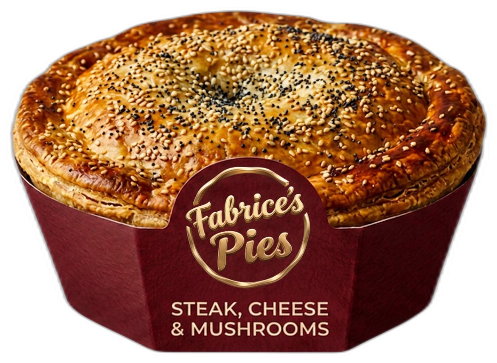 Steak Cheese & Mushroom Pie